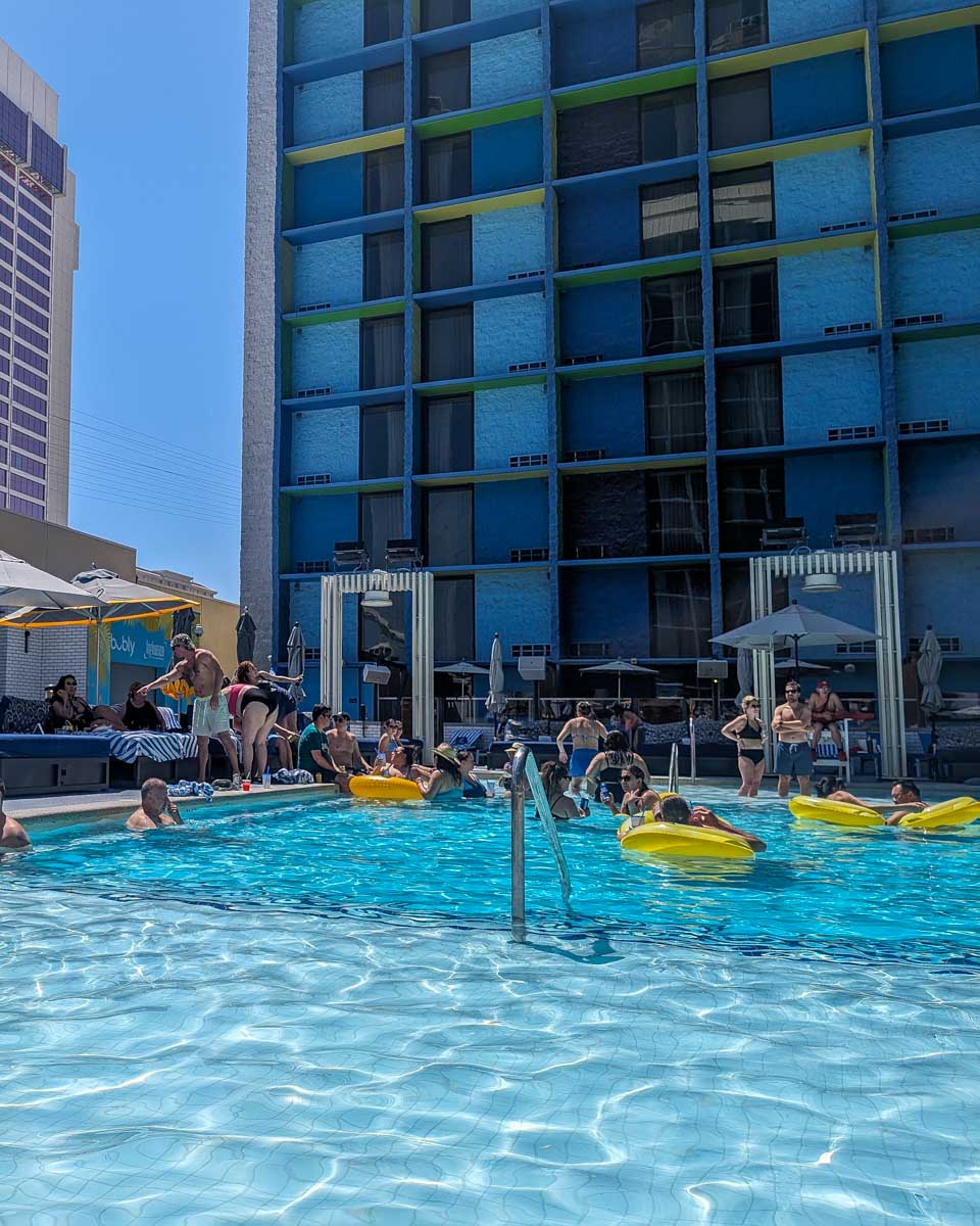 A pool for a pool party in Las Vegas USA