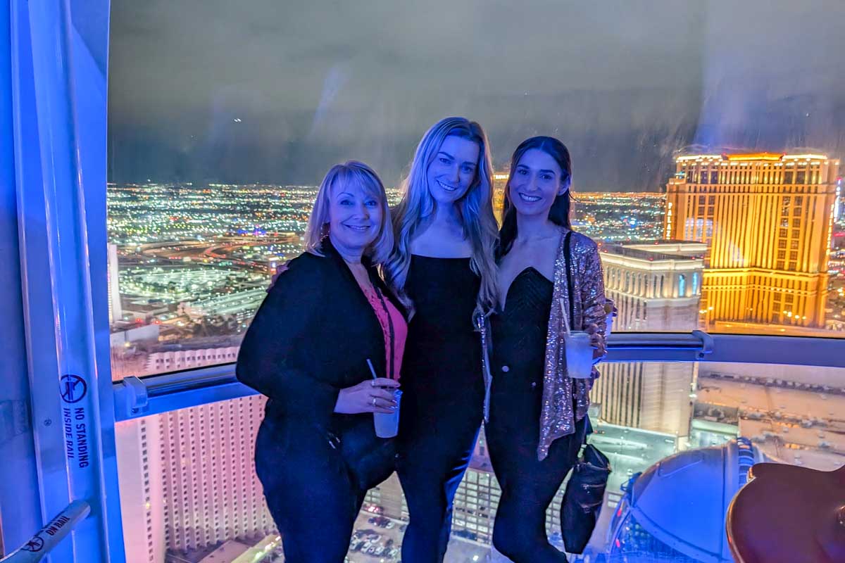 Bailey and family on the High Roller Las Vegas