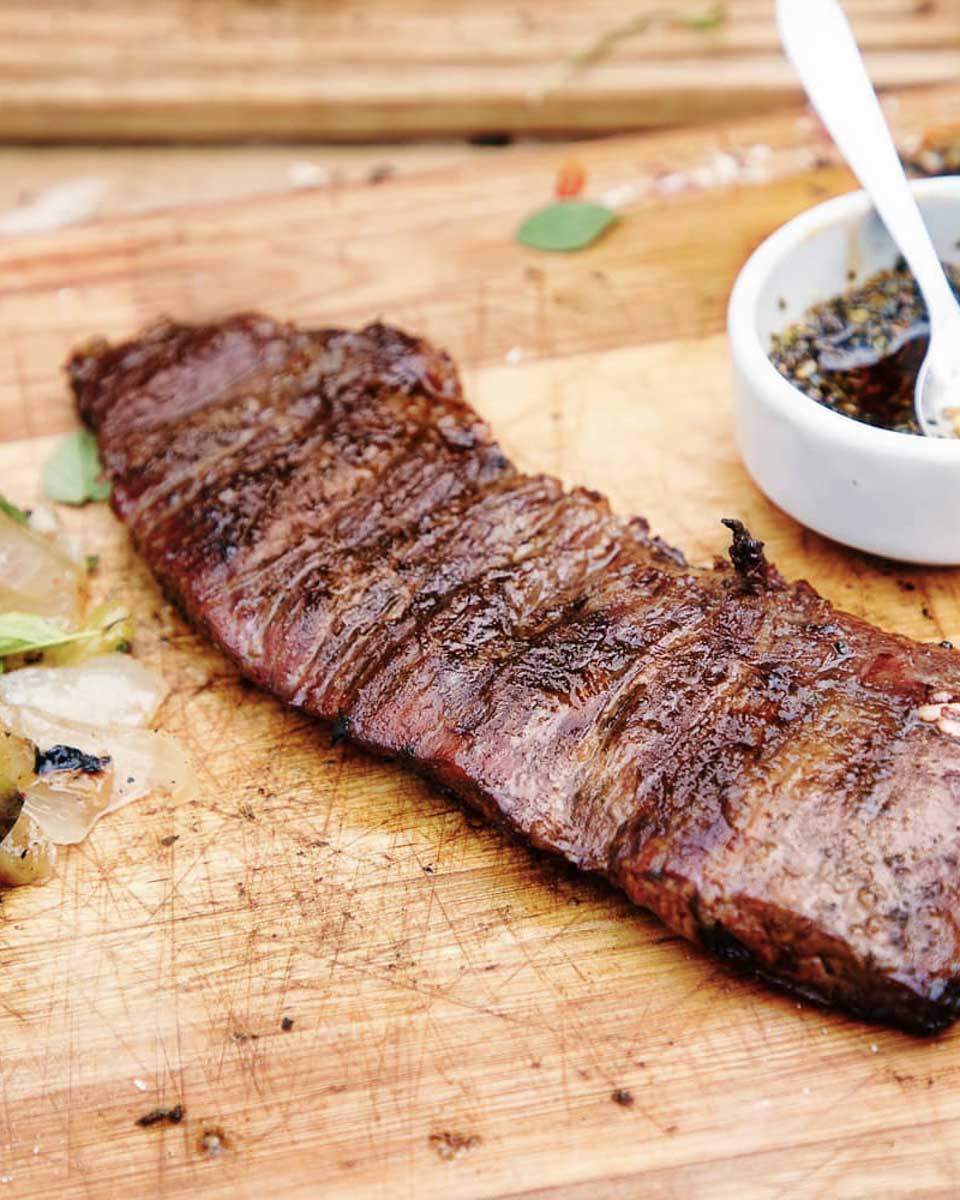 Steak eaten during a cooking class in Rio de Janeiro Brazil