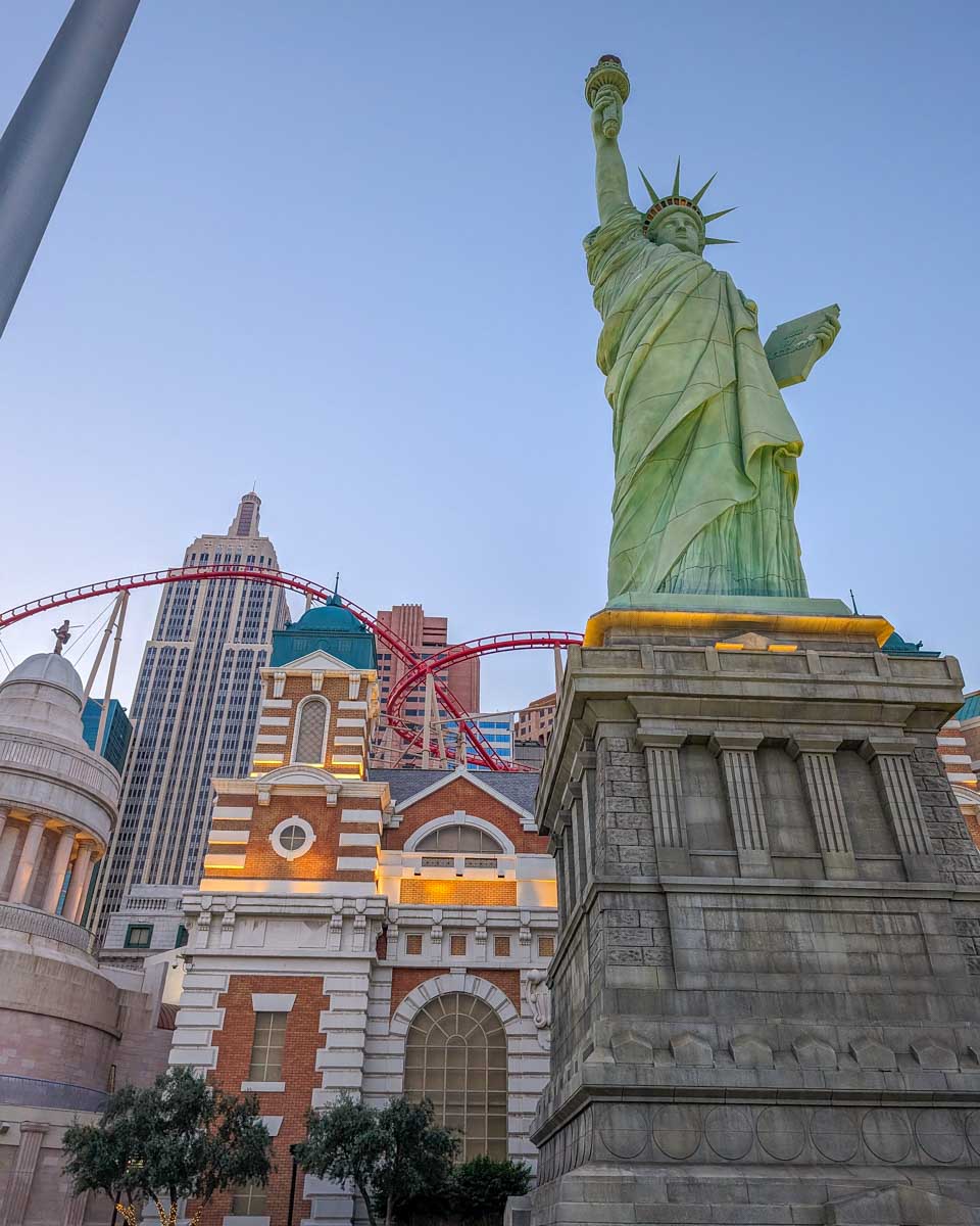 The statue of liberty at new york new york in Las Vegas USA