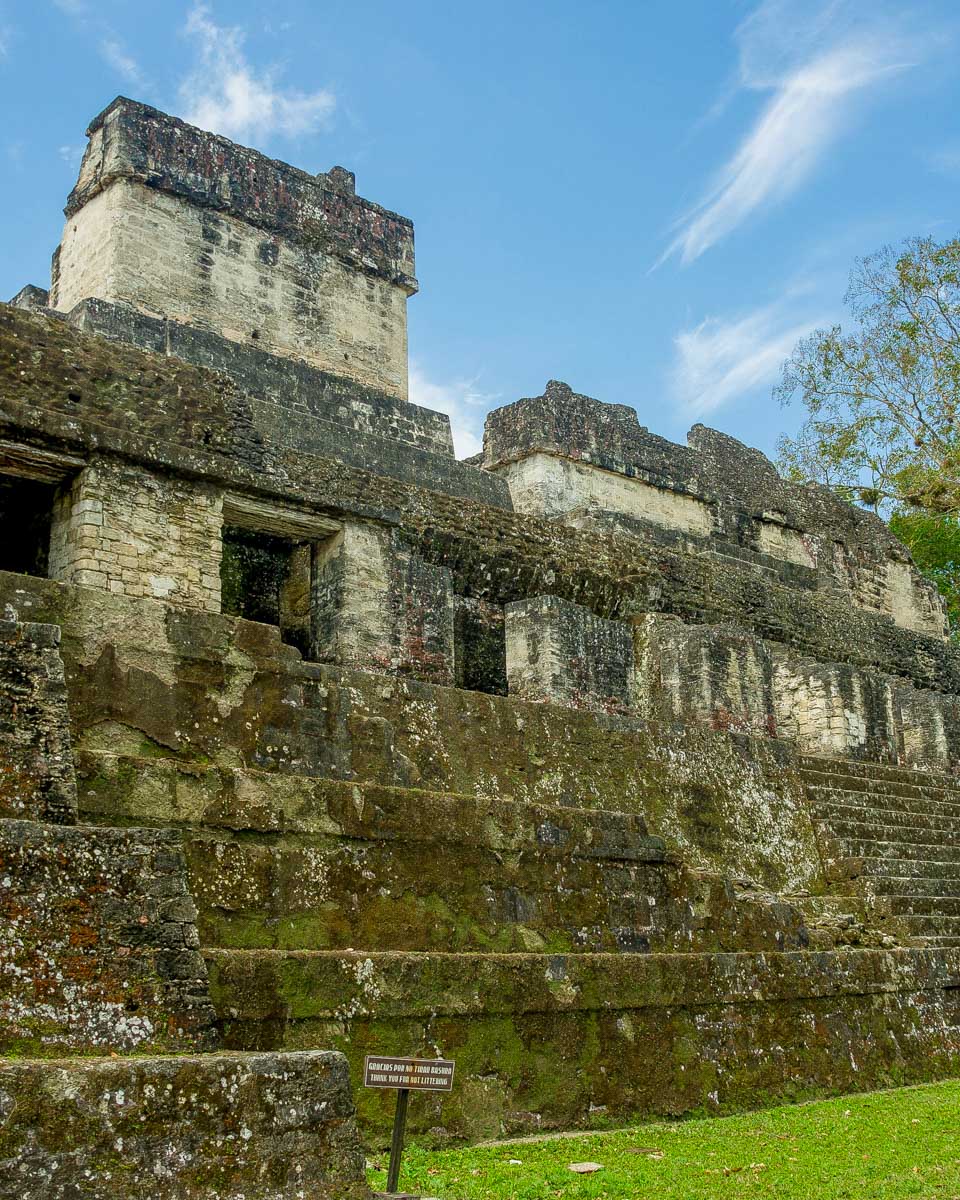 An old temple in Tikal Guatemala