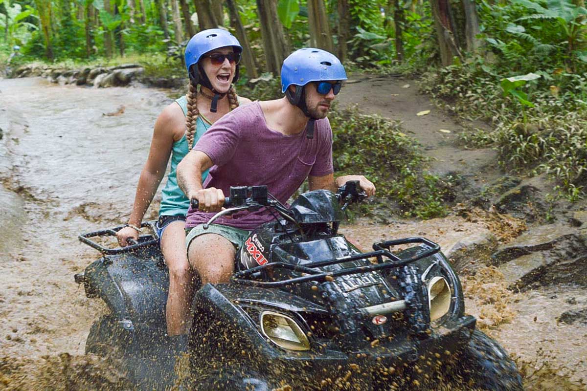 Bailey and Daniel ride ATV outside of medellin Colombia-2