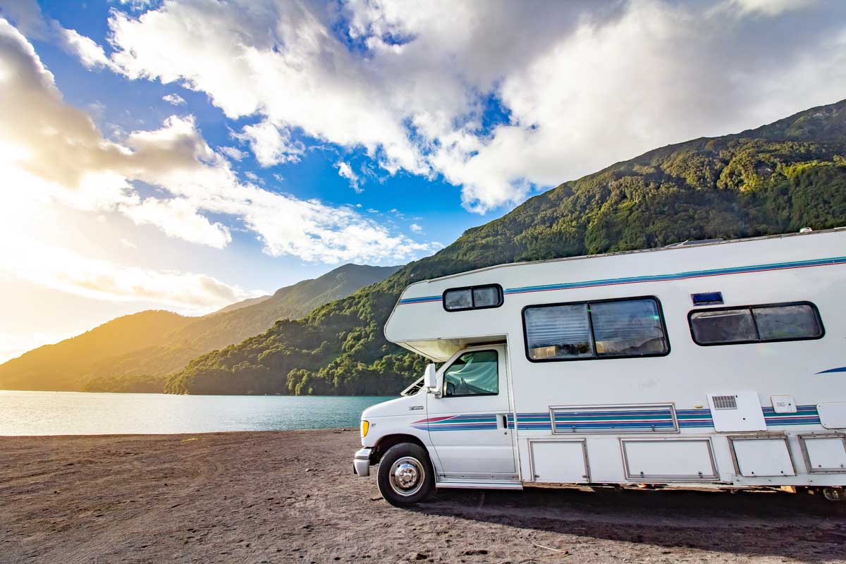 Campervan by the water Australia