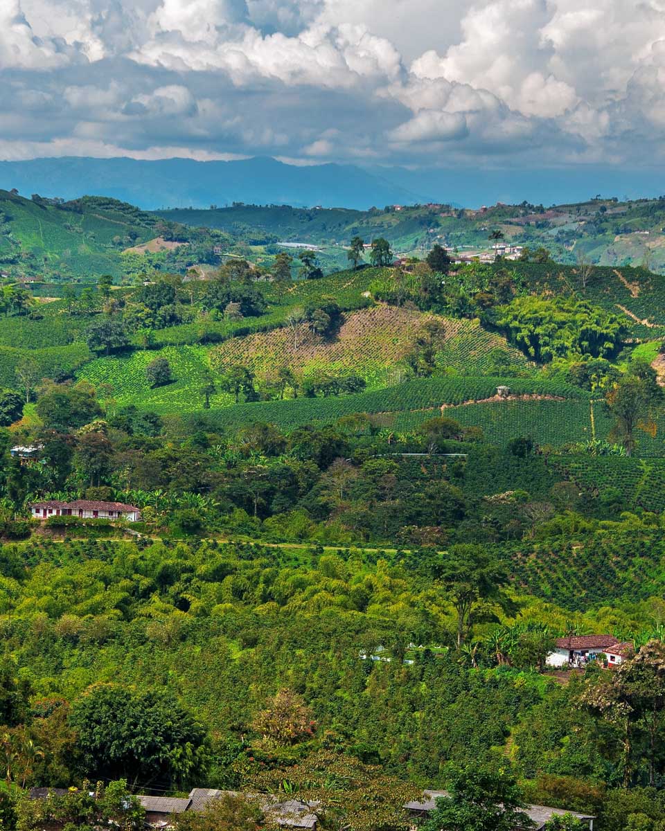 Landscape near Medellin on atv tour colombia