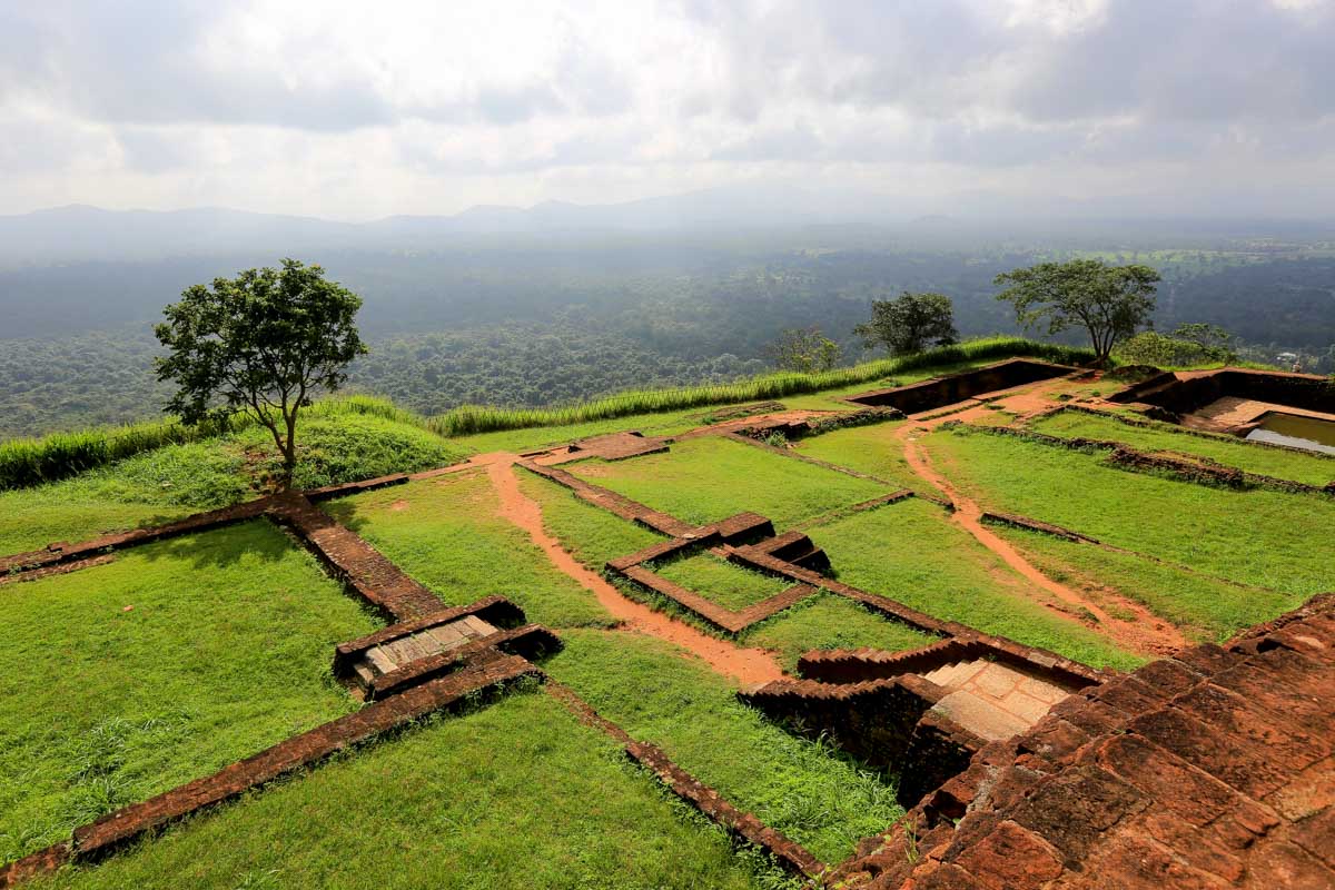 The ancient fortress on top of Sigiriya Sri Lanka