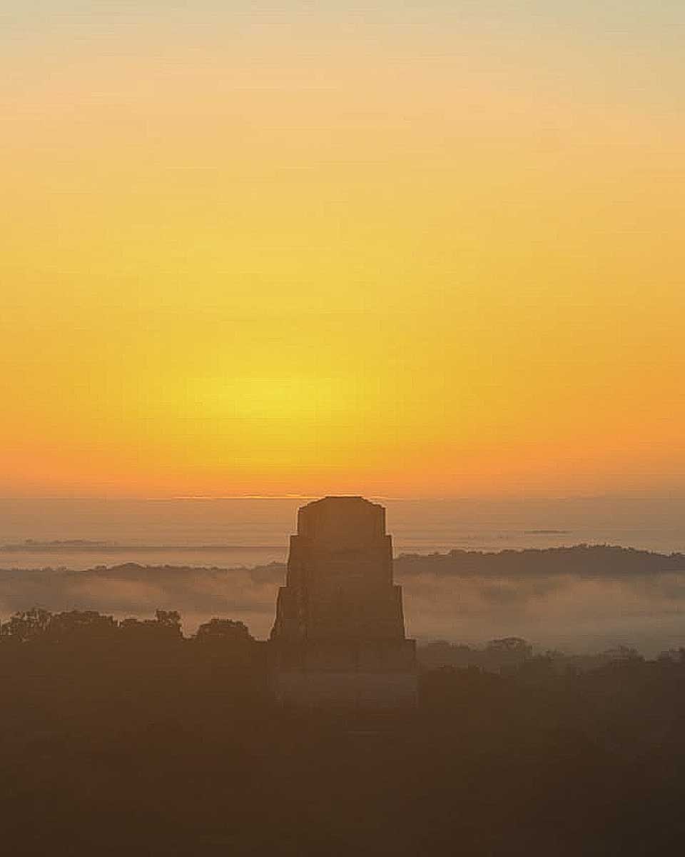 Tikal VIP Tours Guatemala Sunset at Tikal