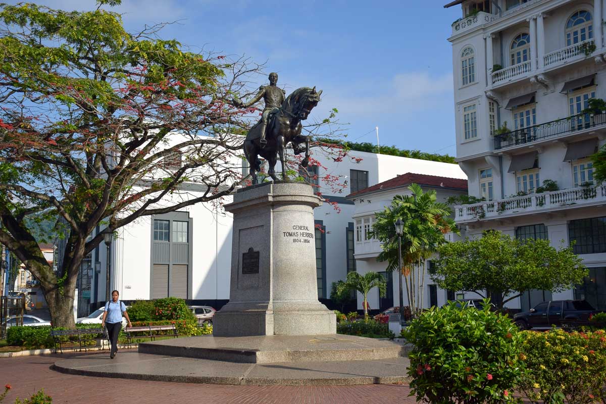 A statue in Old City Panama