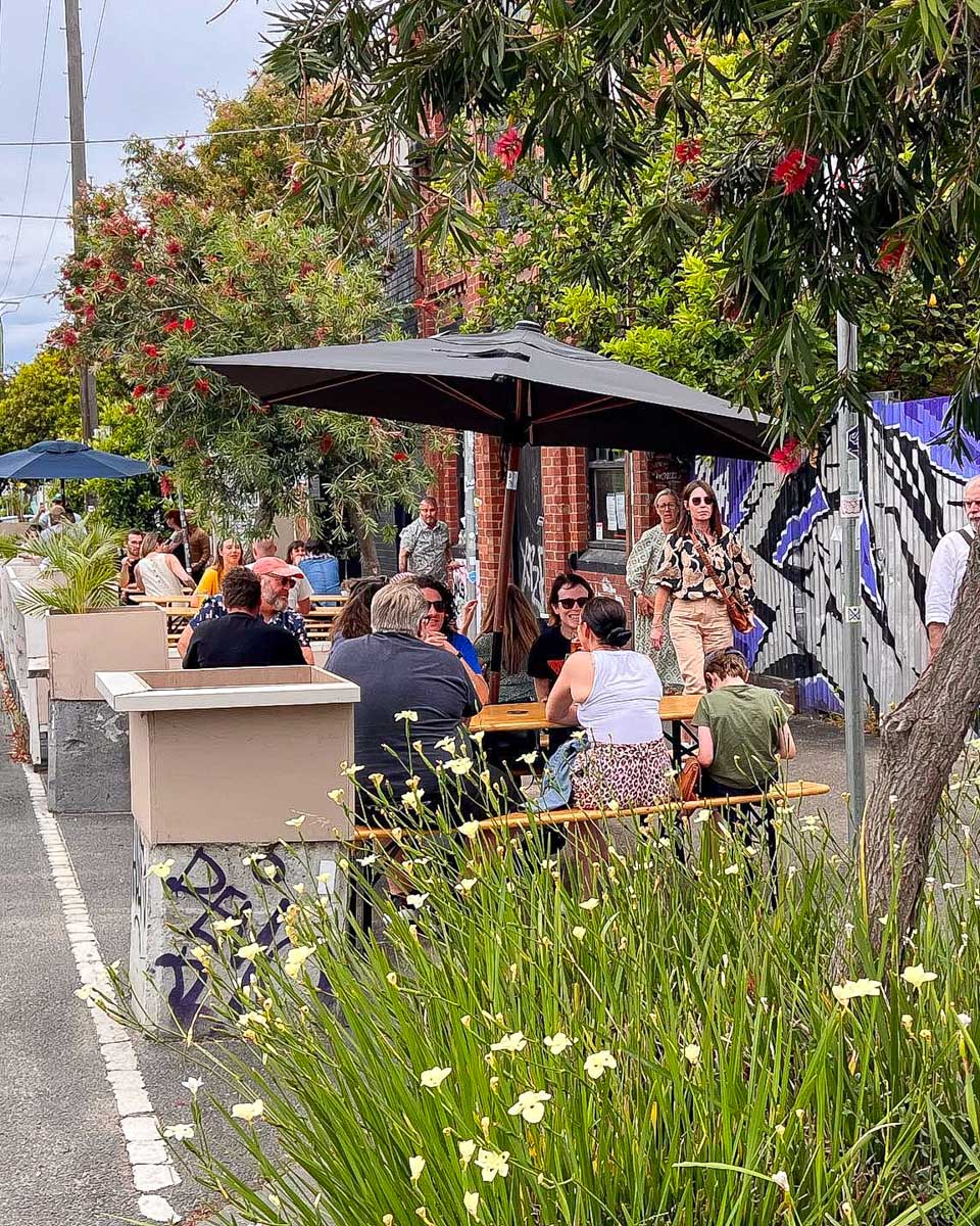 Molly Rose Brewing outdoor seating Melbourne Australia