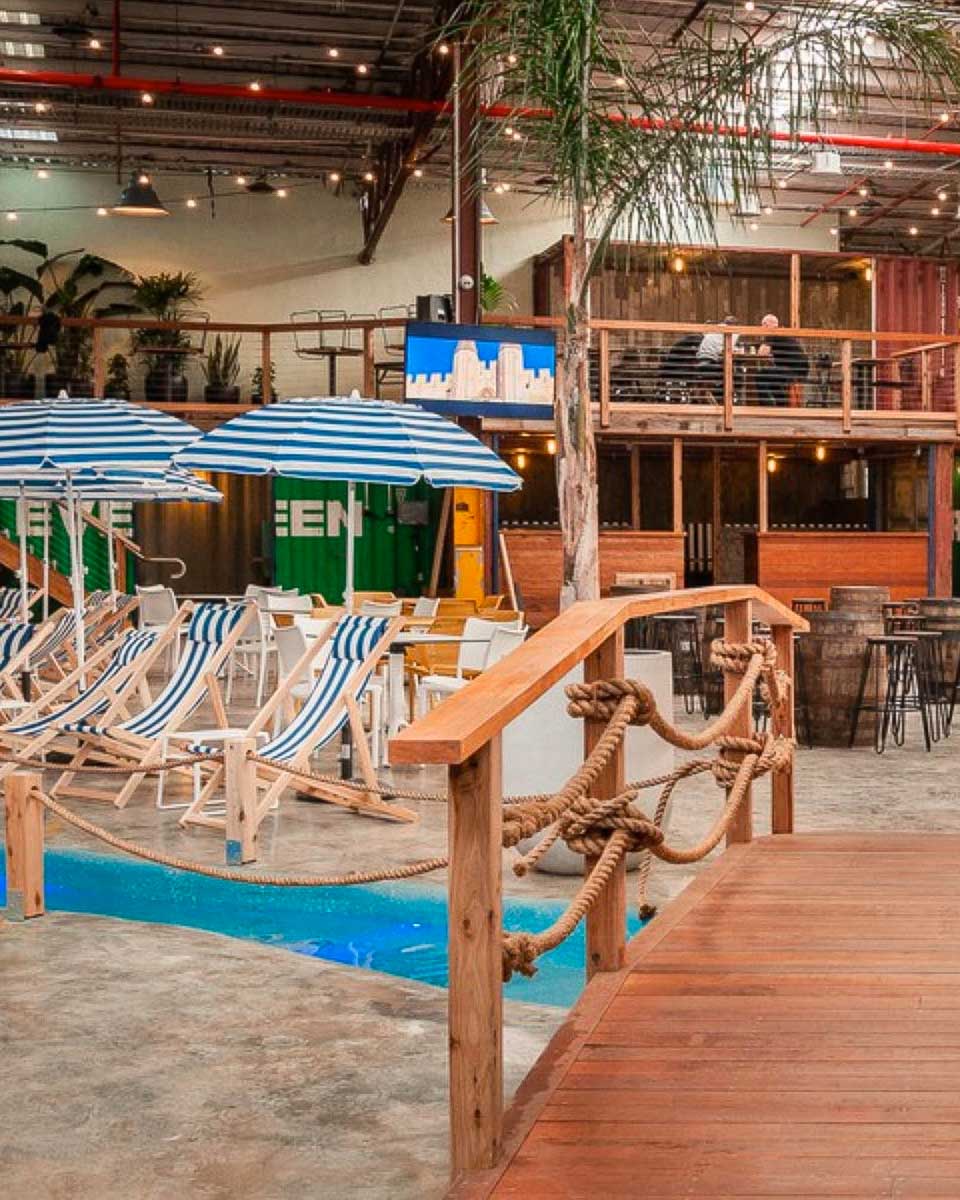 Moon Dog World outside seating Melbourne Australia