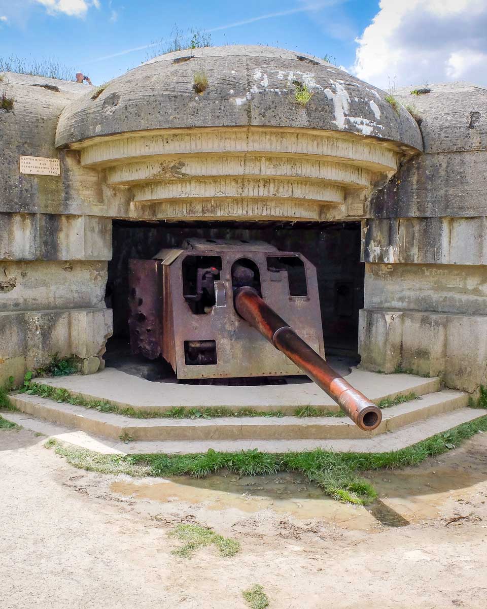 A German bunker at Normandy in France