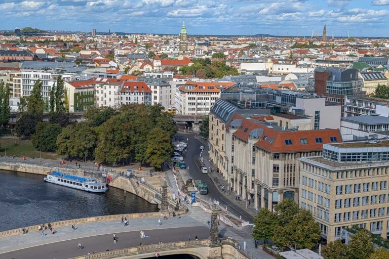 A view of Berlin Germany from the Berlin Cathedral