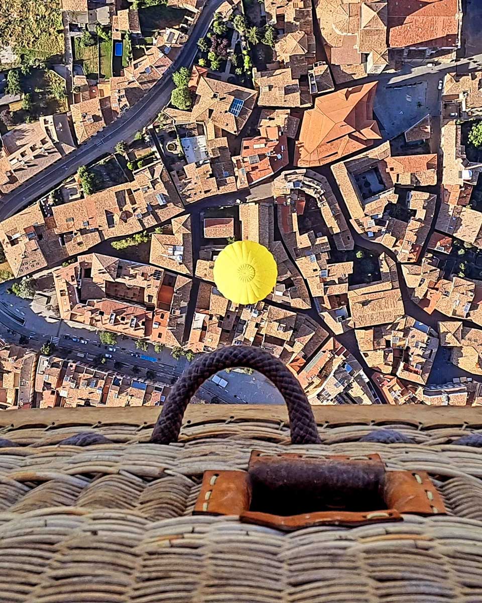 Ballooning Barcelona hot air balloon over Barcelona Spain