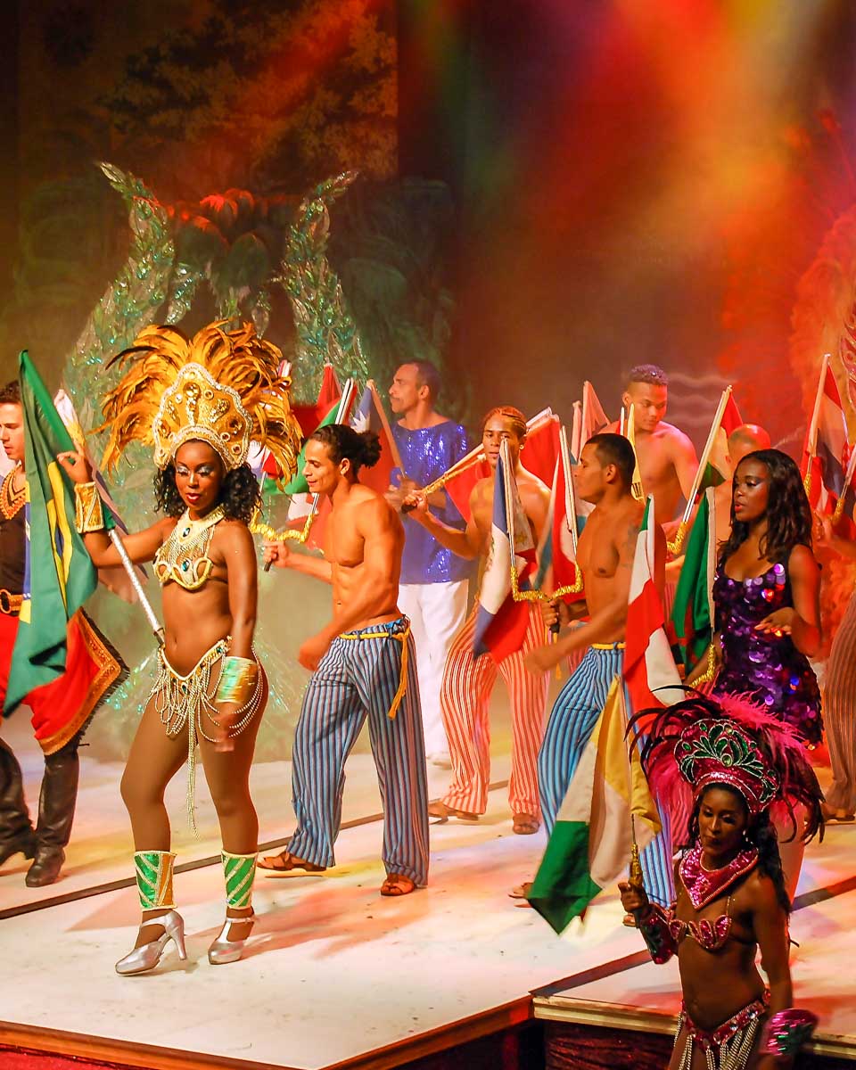 Carnival in Rio Brazil dancers in the street