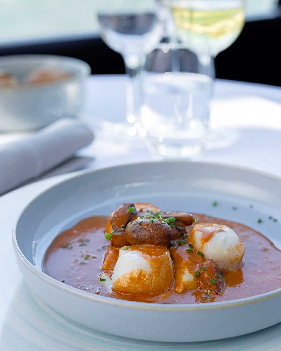 Dinner on a cruise of the Seine River in Paris France BATEAUX PARISIENS