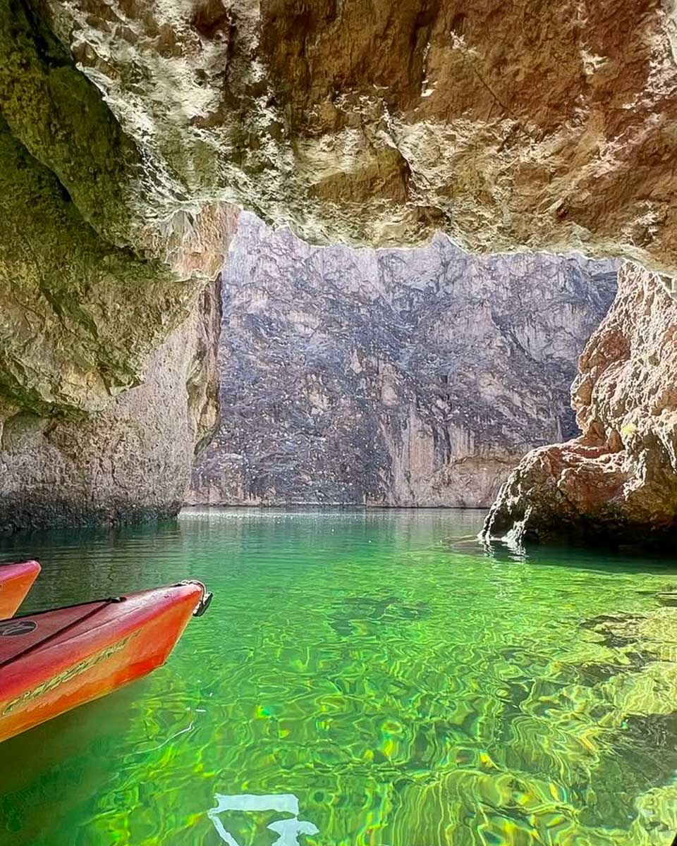 Emerald Cave on the Colorado River near Las Vegas USA River Dogz Las Vegas