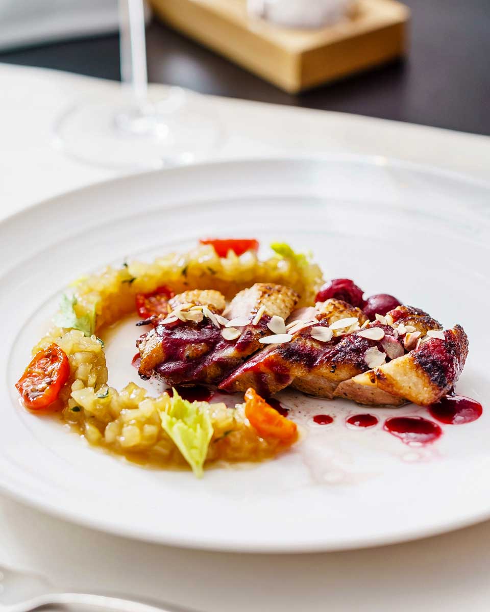 Food from a dinner cruise in Berlin Germany