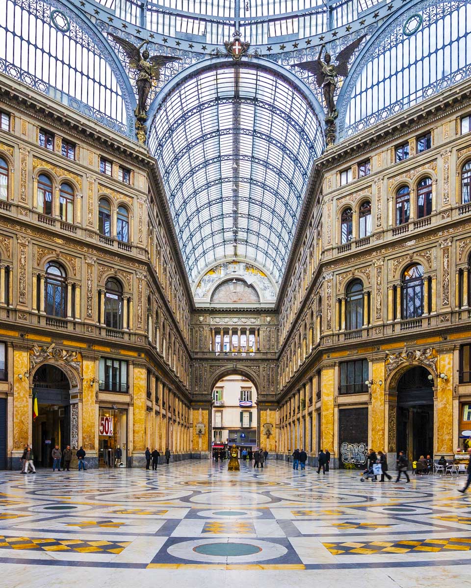 Galleria Umberto I gallery in Naples Italy
