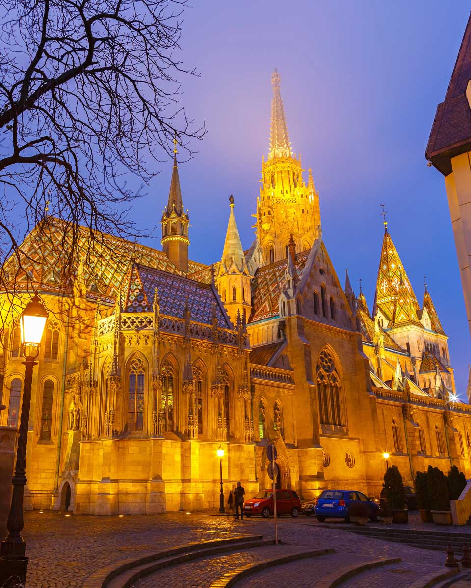 Matthias Church, Budapest Hungary at night