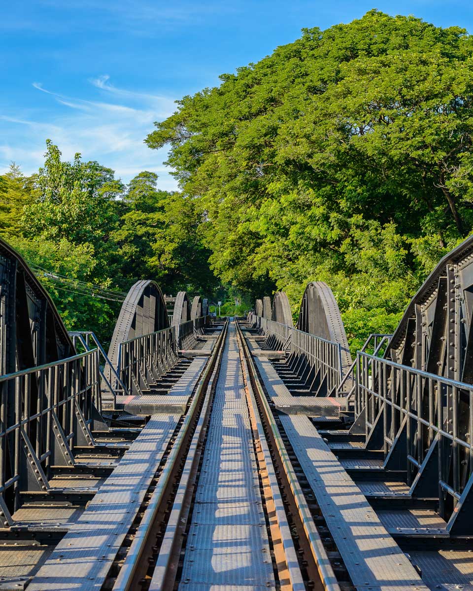 On the river kwai bridge near Bangkok Thailand
