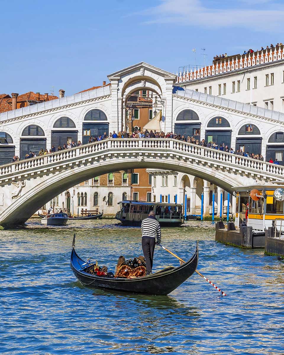 Rialto Bridge in Venice Italy
