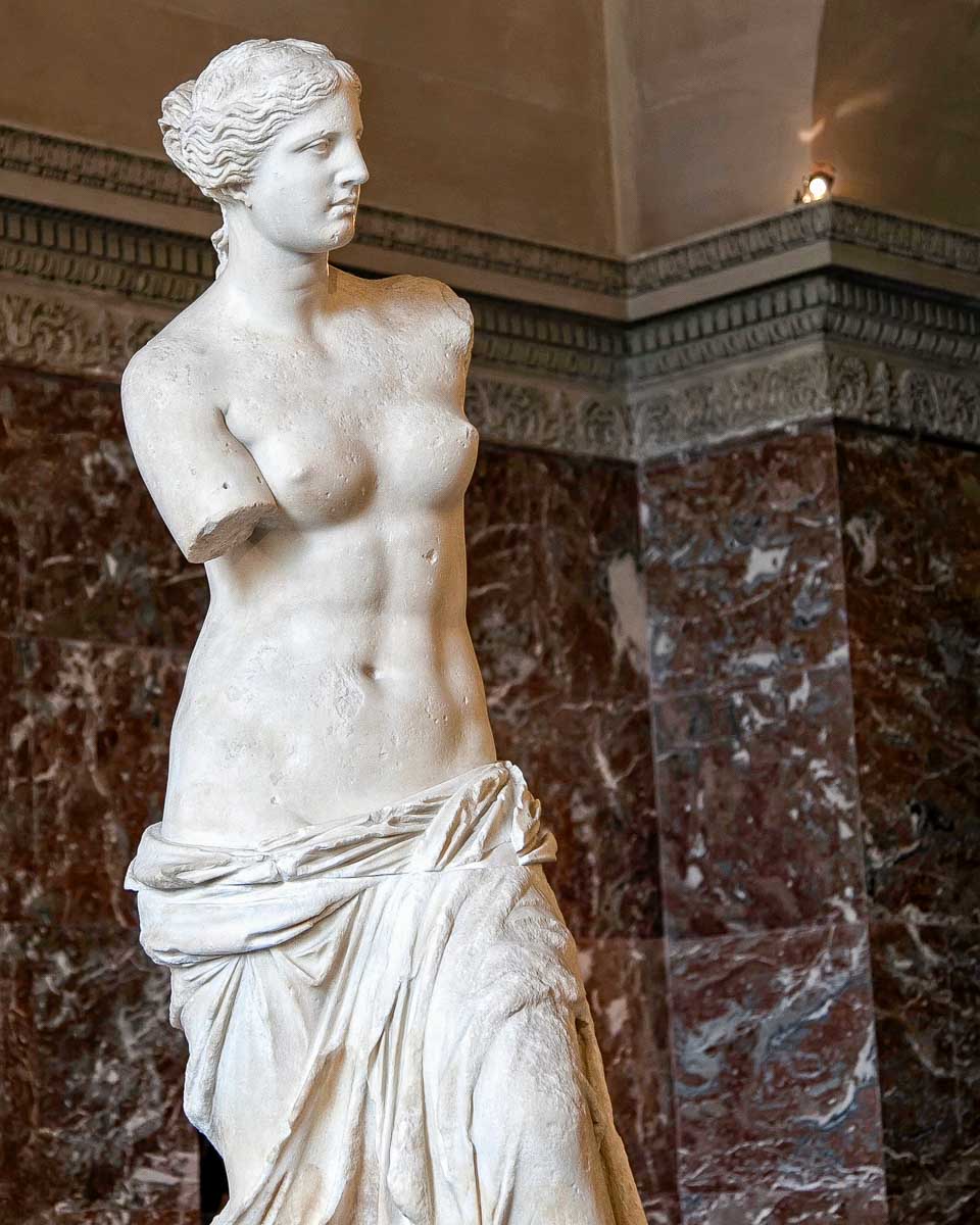 Venus de Milo at the Louvre Museum in Paris France