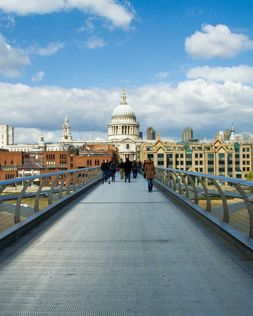 millenium bridge in London England