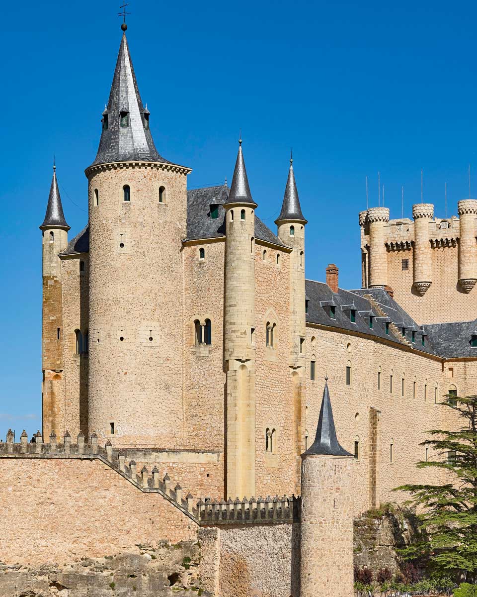 Alcazar de Segovia near Madrid Spain