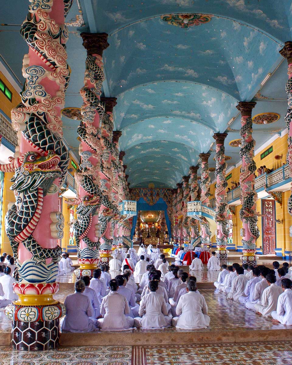 Cao Dai Temple on a tour from Saigon Ho Chi Minh Vietnam