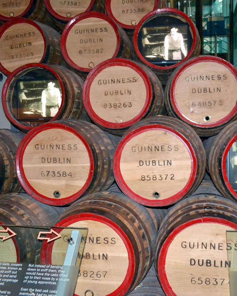 Guinness Storehouse seen on a tour in Dublin Ireland