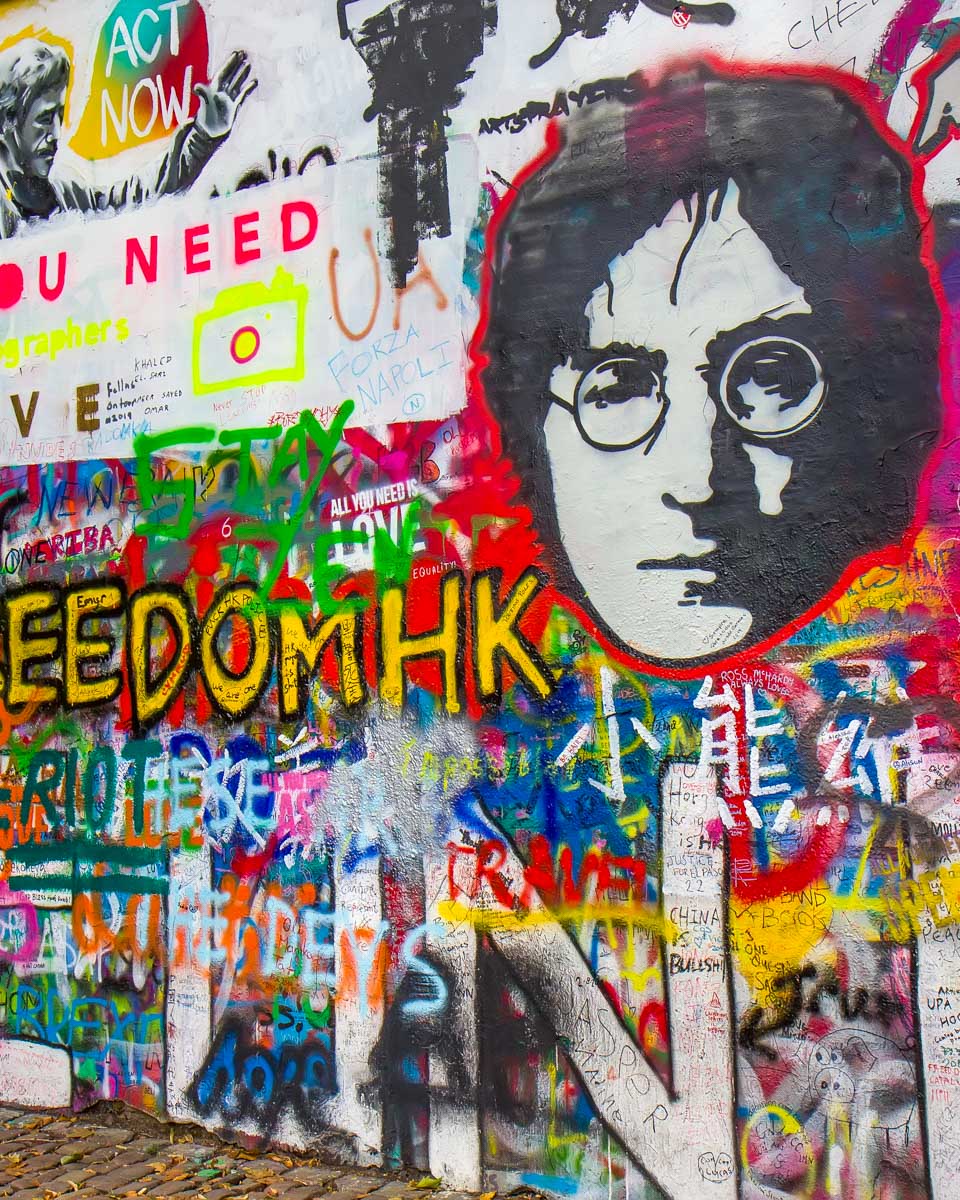 Lennon Wall in Prague Czech Republic