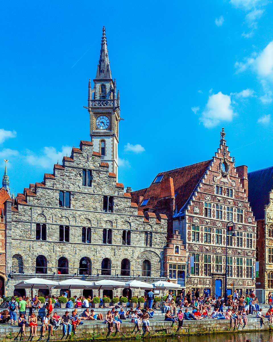 Old Port in Ghent on a tour from Brussels Belgium