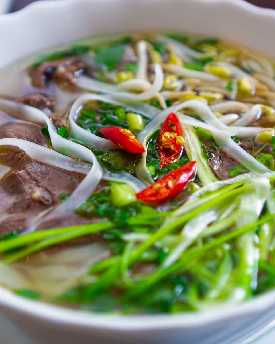 Pho Ga made during a cooking class in Saigon Ho Chi Minh Vietnam