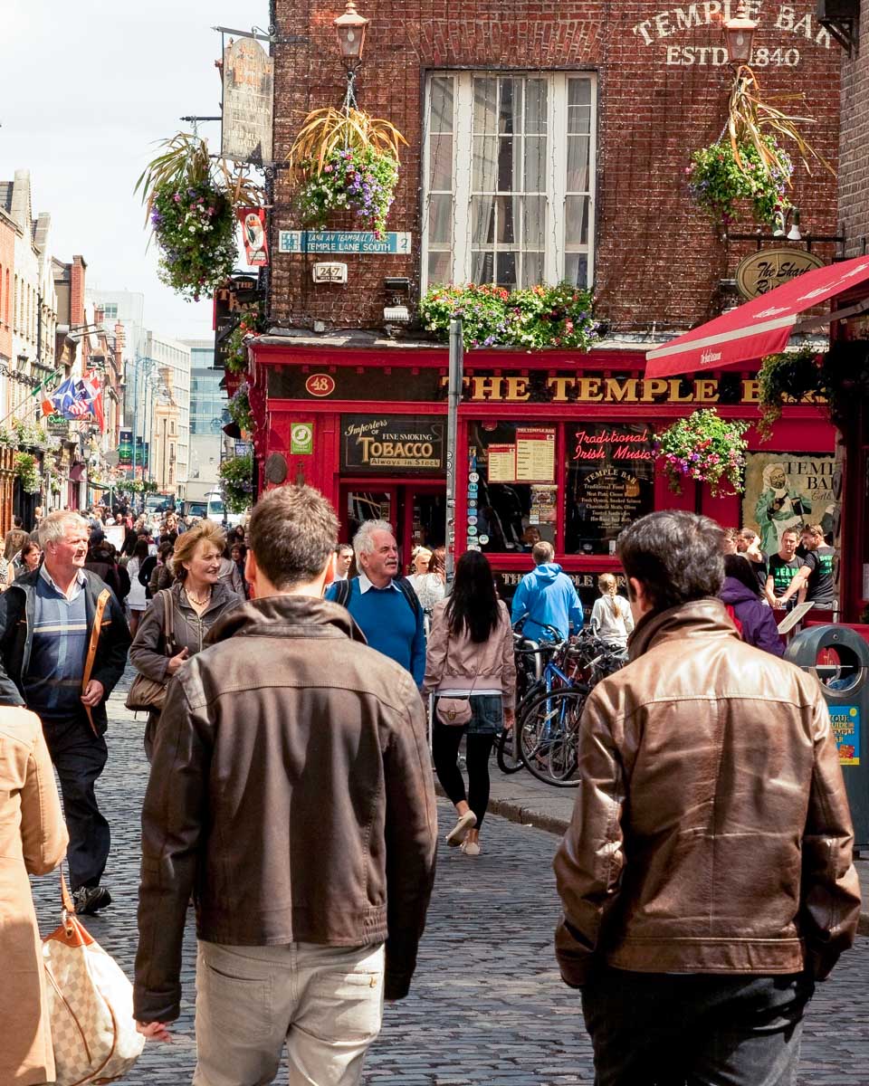 Temple Bar street in Dublin Ireland
