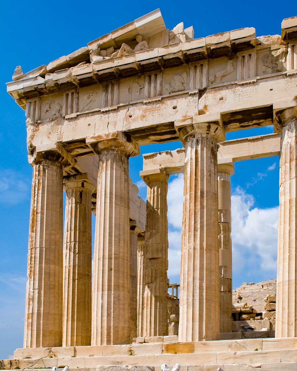 Temple of Athena at Acropolis in Athens Greece