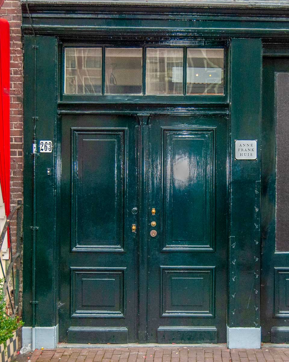 The Anne Frank House in Amsterdam Netherlands
