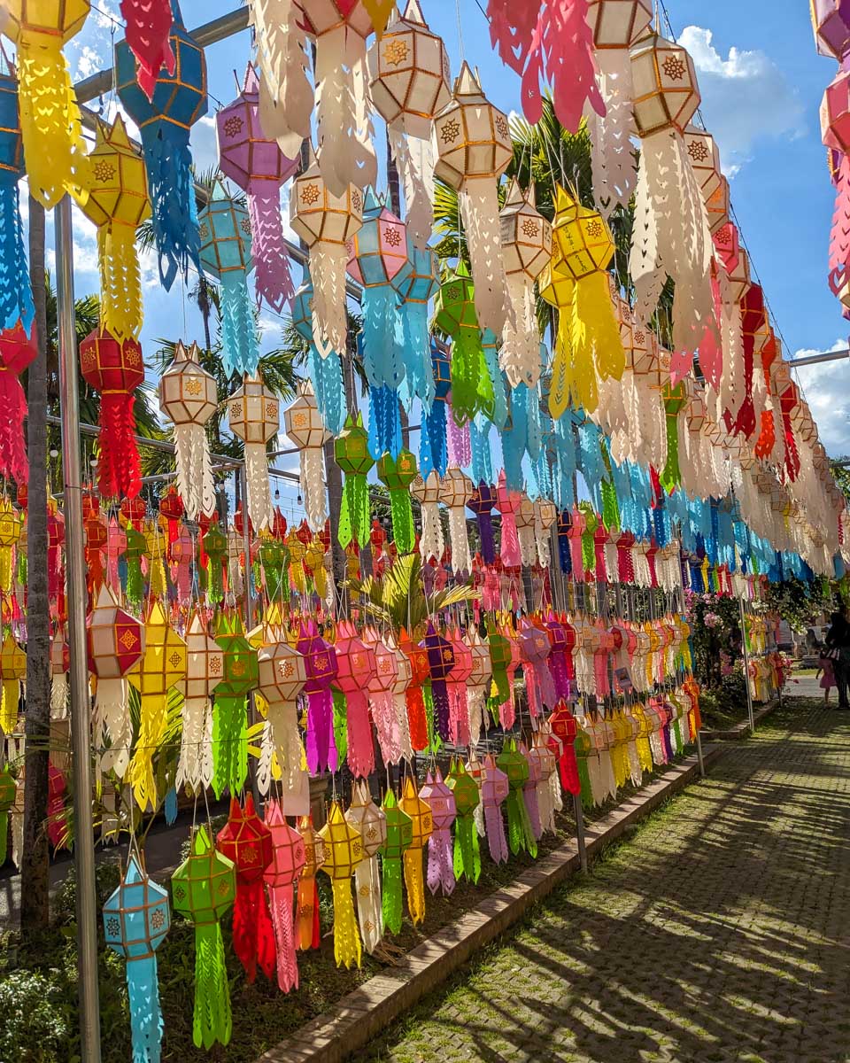 Traditional lamps in Chiang Mai Thailand