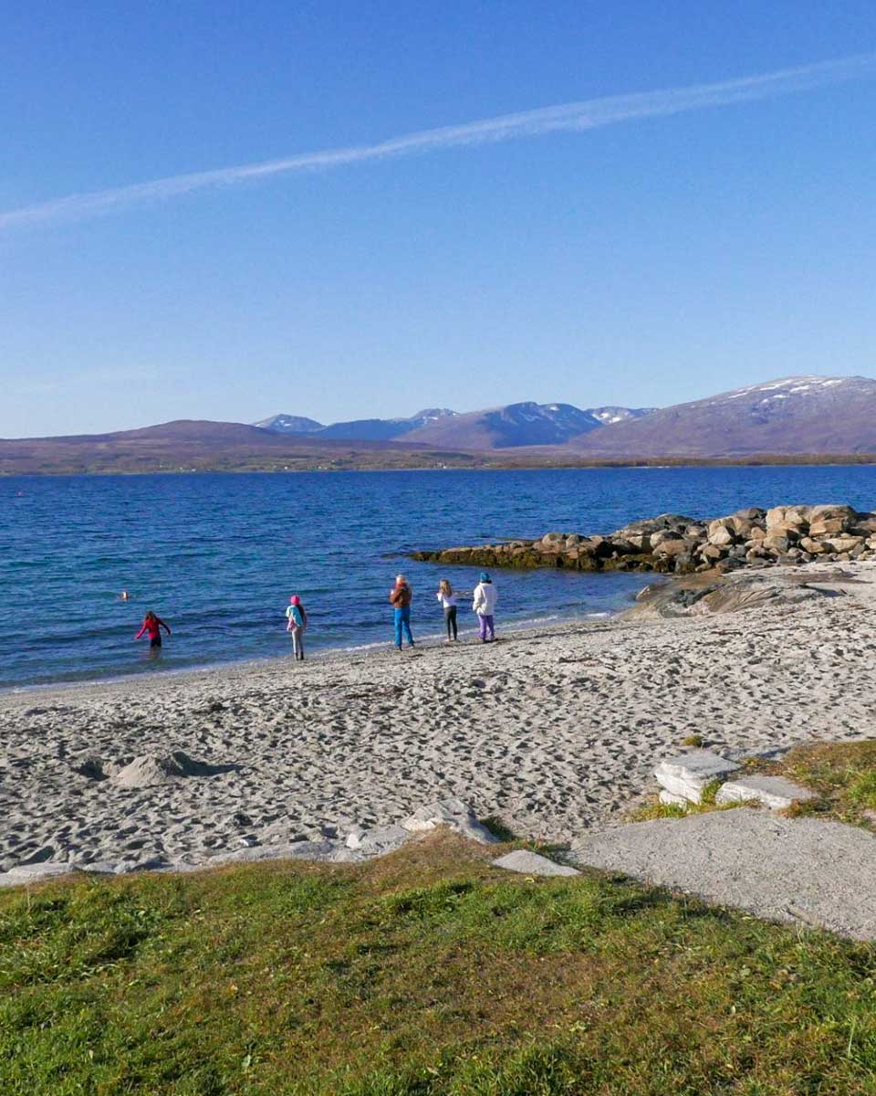 Tromsø Outdoor at telegraph bay on an ebike tour in Tromso Norway