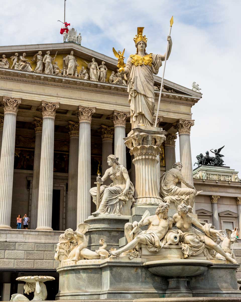 Vienna Parliament Building in Vienna Austria