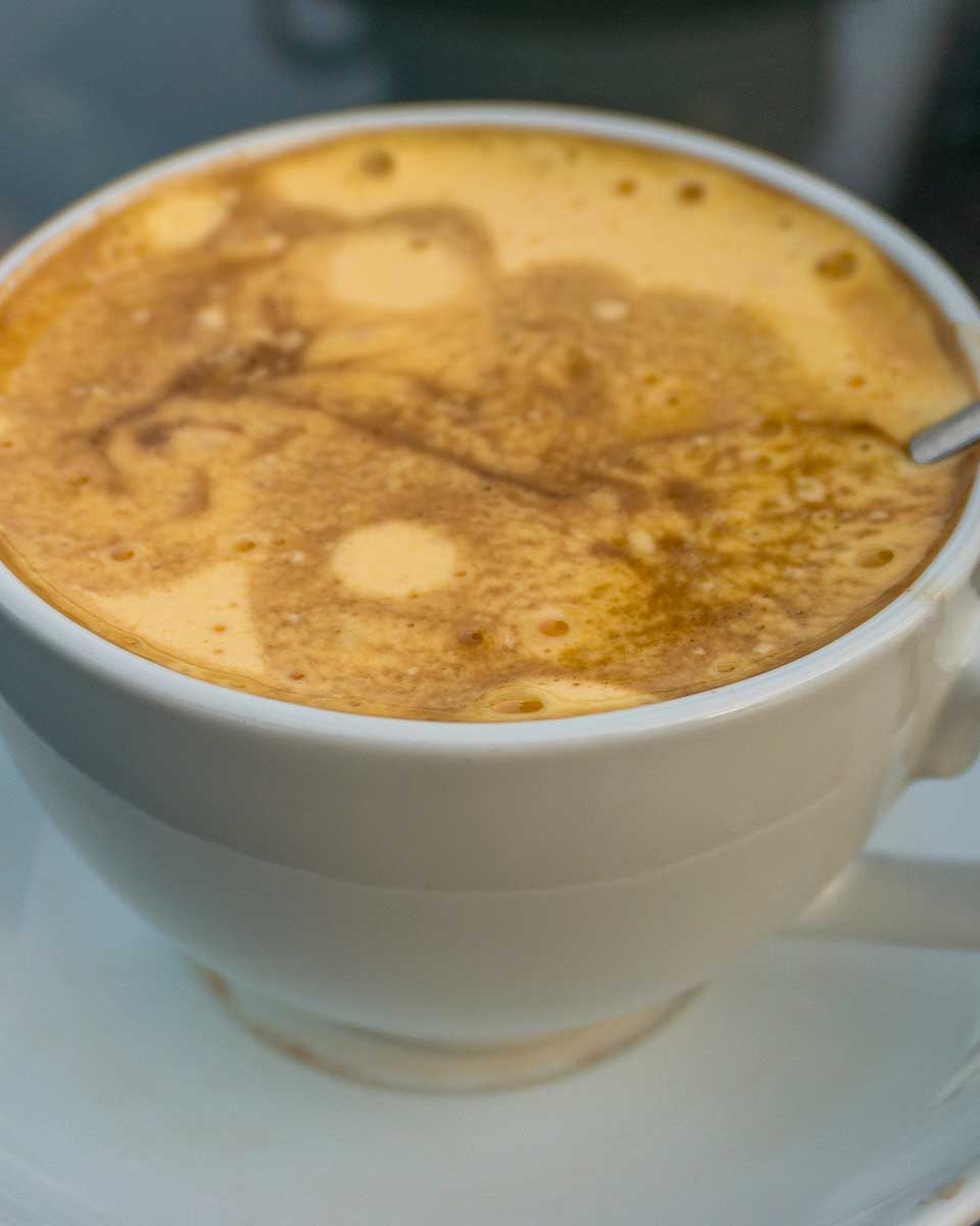 Vietnamese Egg Coffee on a tour in Hanoi Vietnam