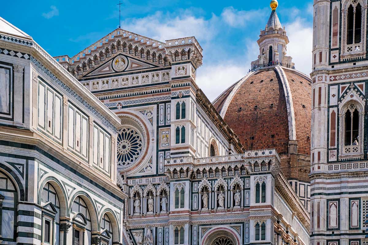 View of buildings in Florence Italy