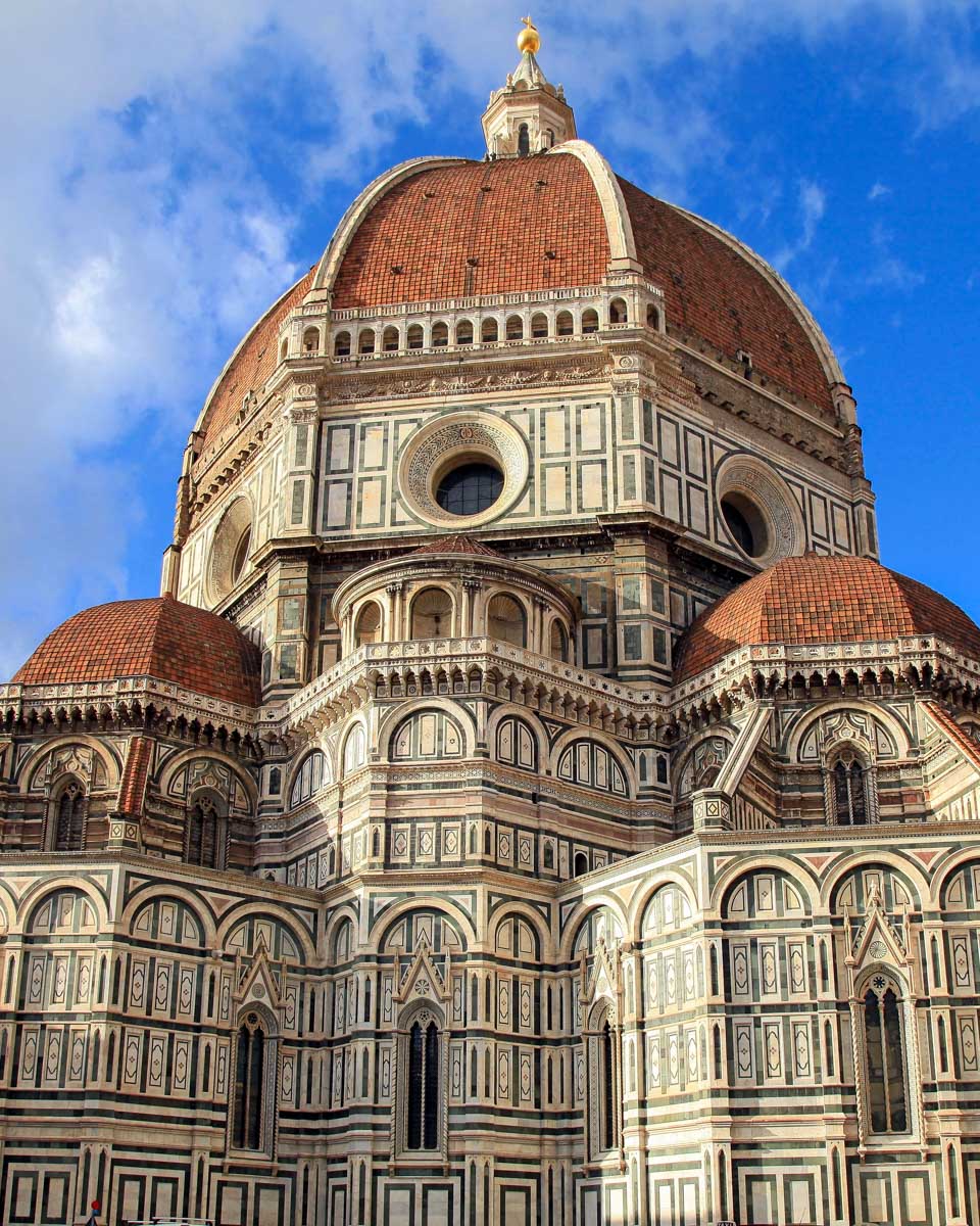 View of the Cathedral of Santa Maria del Fiore in Florence Italy