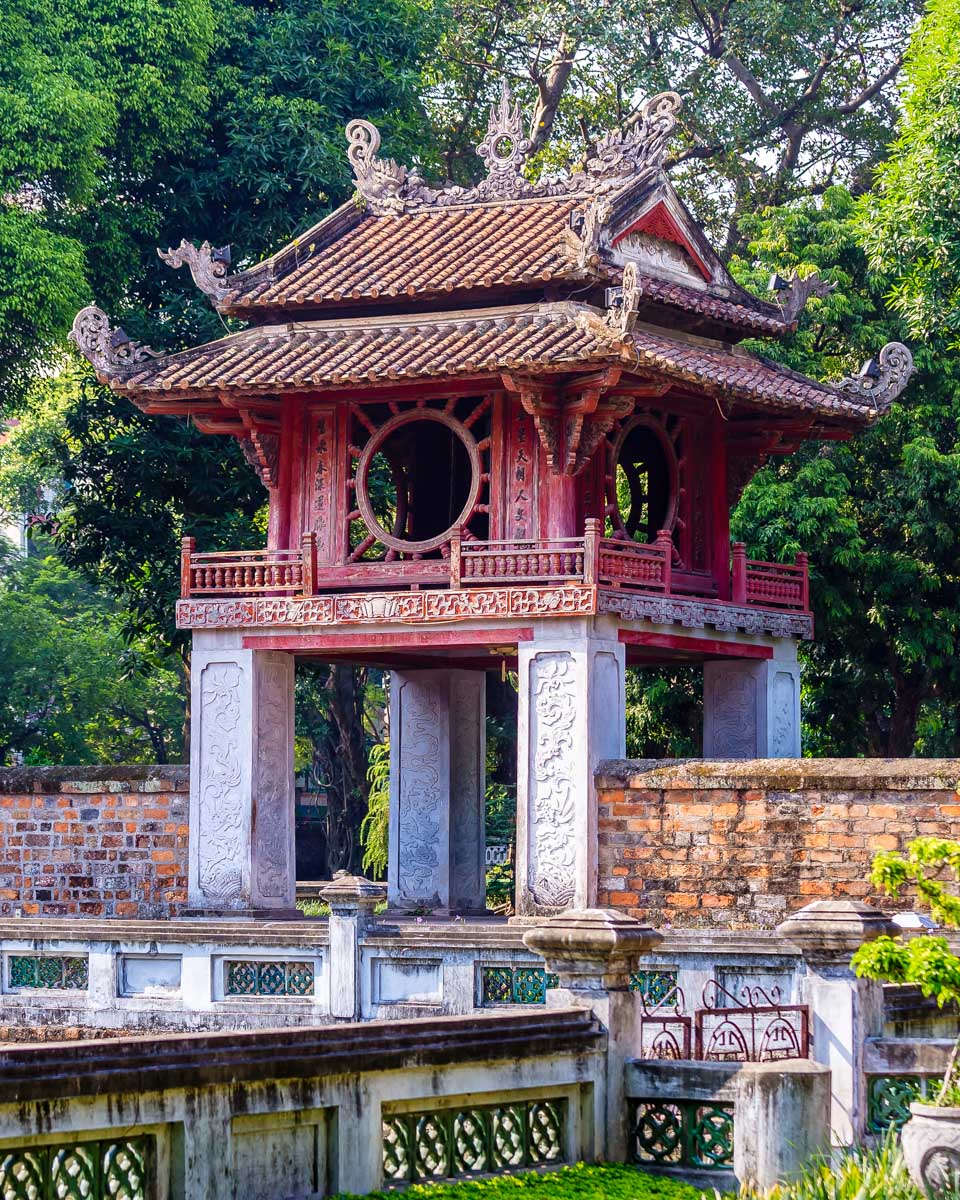 temple of literature in Hanoi Vietnam