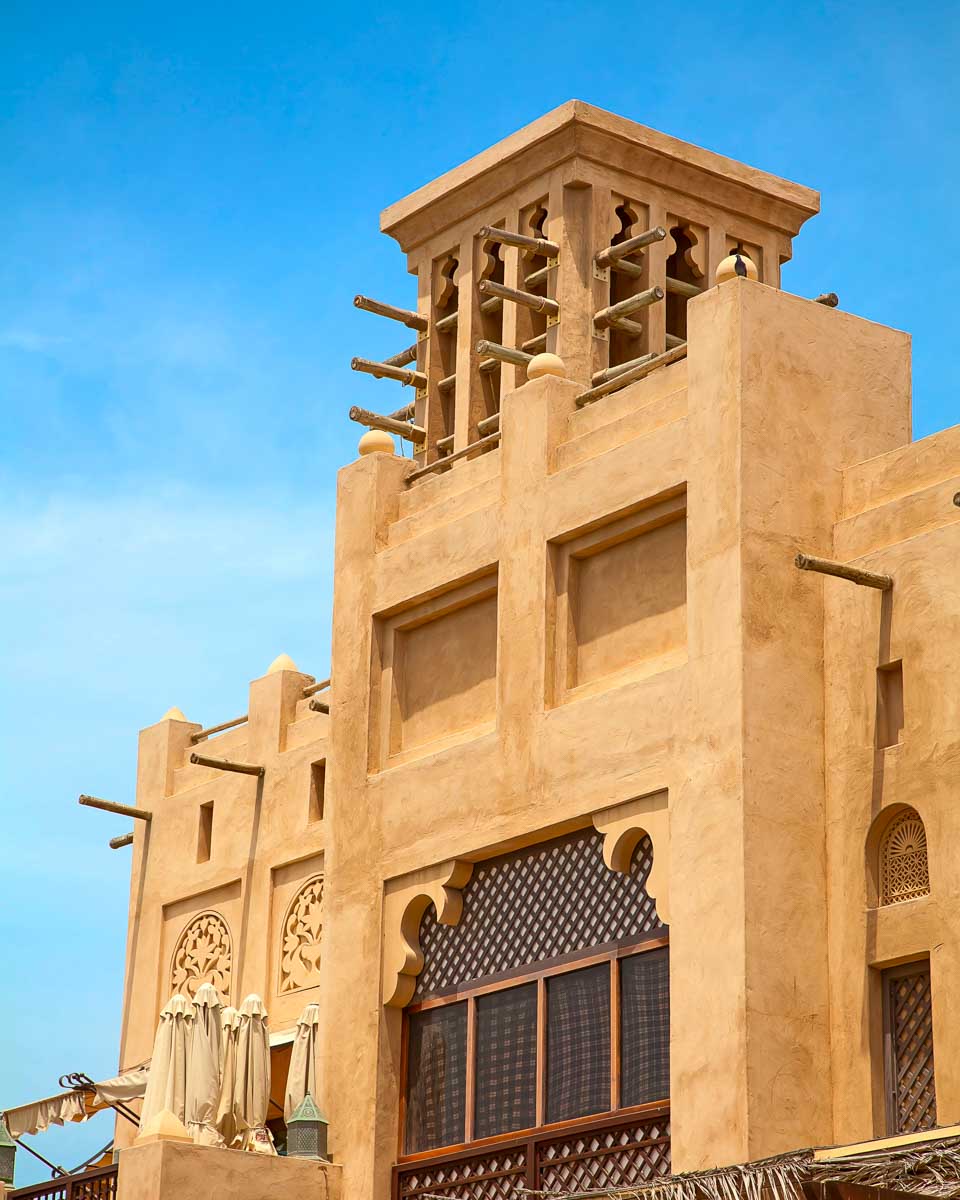 A building in Old Dubai, Dubai