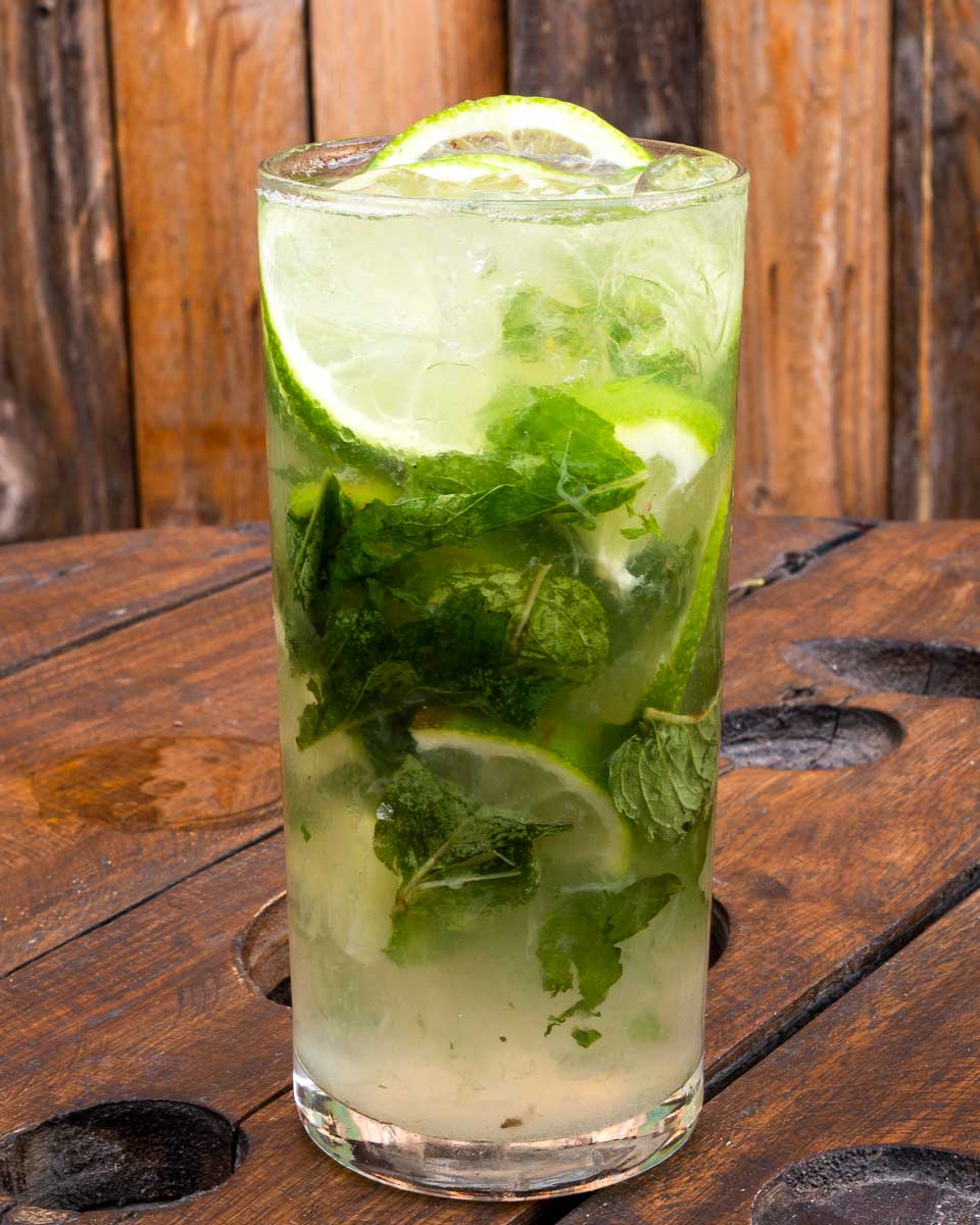 A mojito made during a mixology class in San Juan Puerto Rico