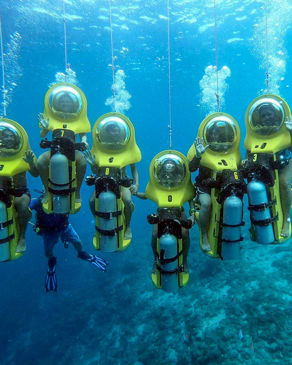 Aquafari underwater tour in Curacao