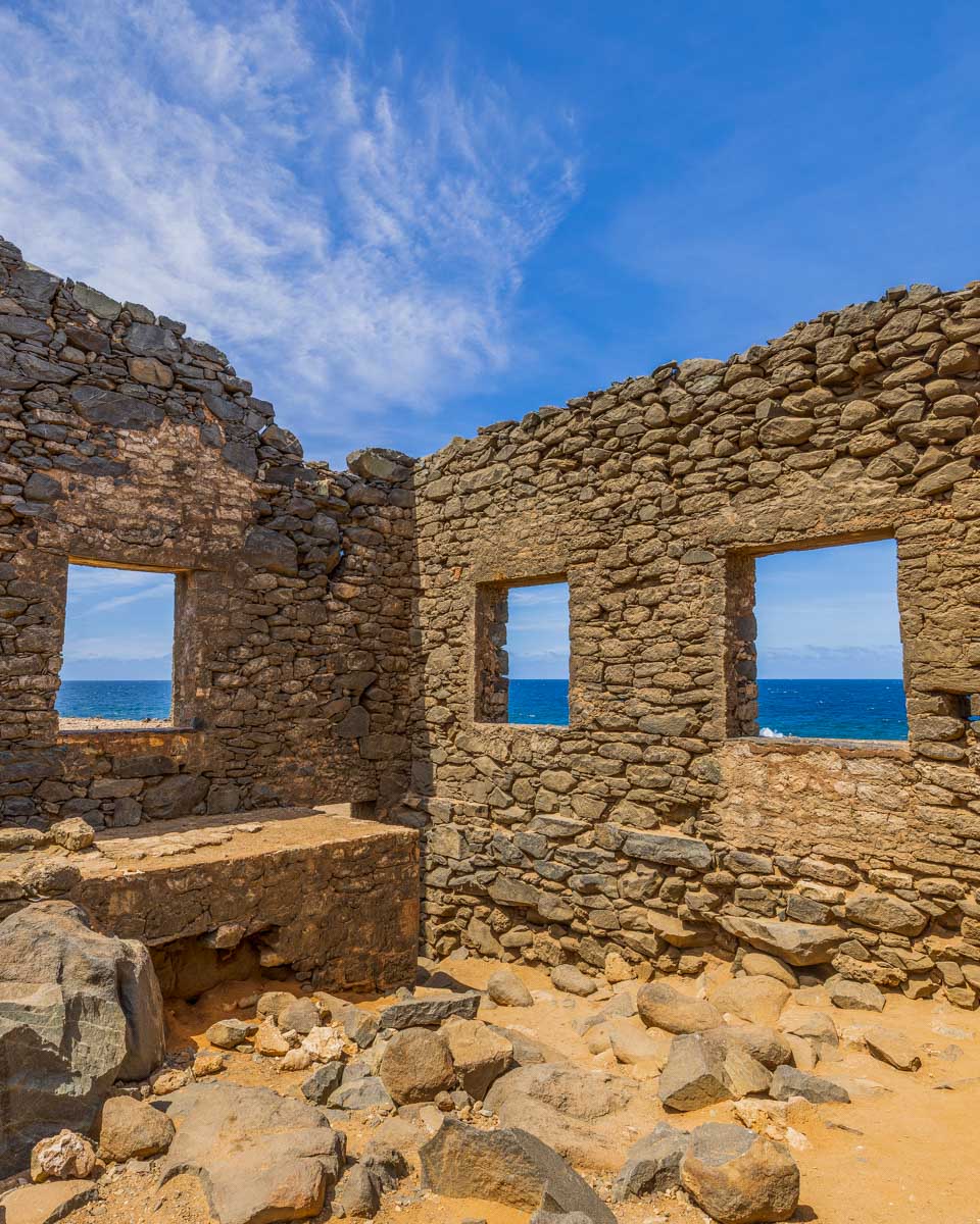 Bushiribana Gold Mill Ruins seen on a tour in Aruba