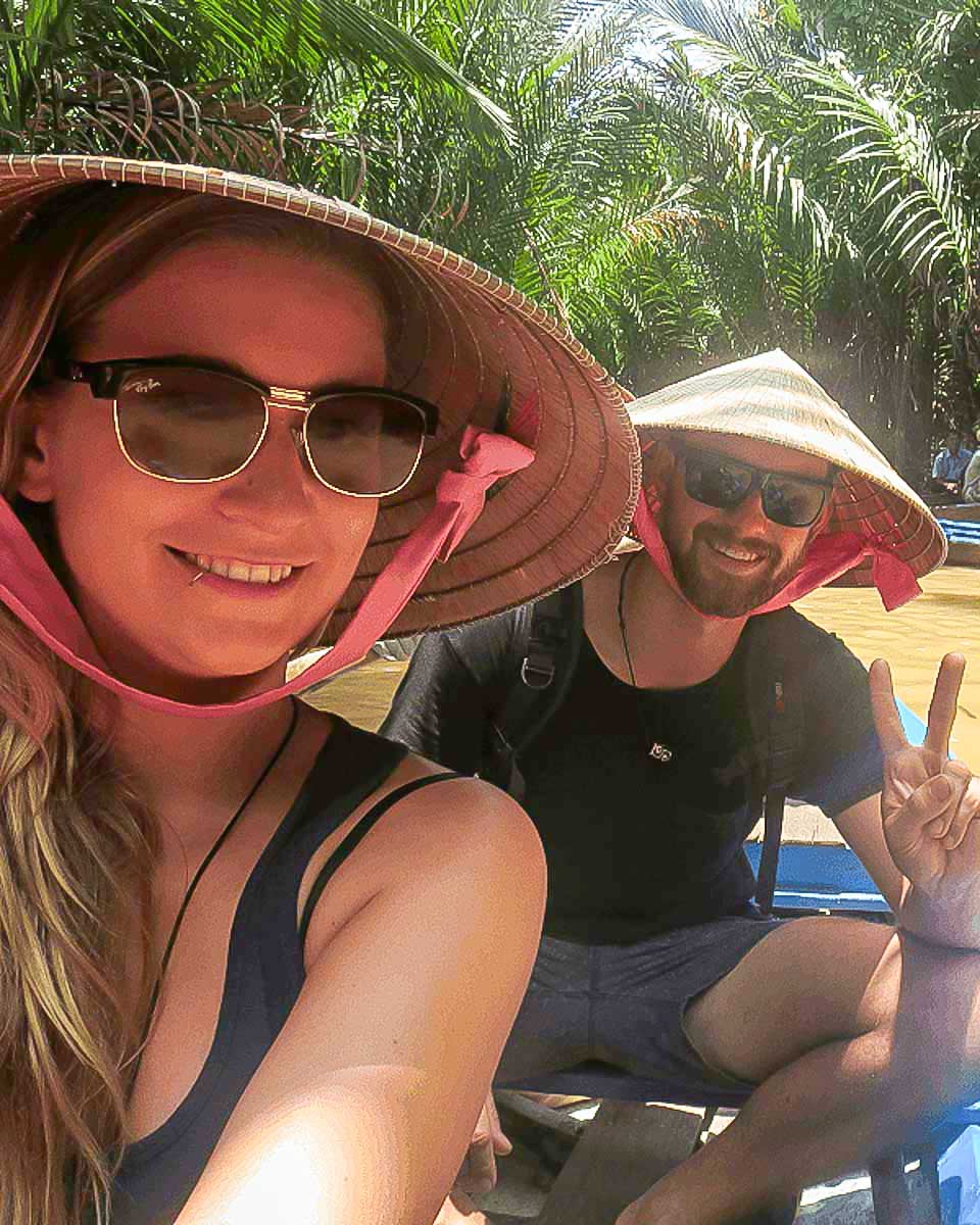 Dan-and-Bailey-take-a-selfie-on-the-mekong-delta-on-a-tour-from-Ho-Chi-Minh-Vietnam