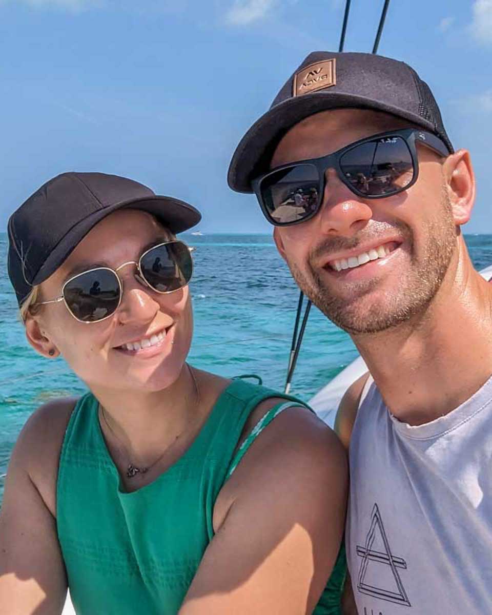 Daniel-and-Bailey-take-a-selfie-on-a-cruise-from Montego Bay Jamaica