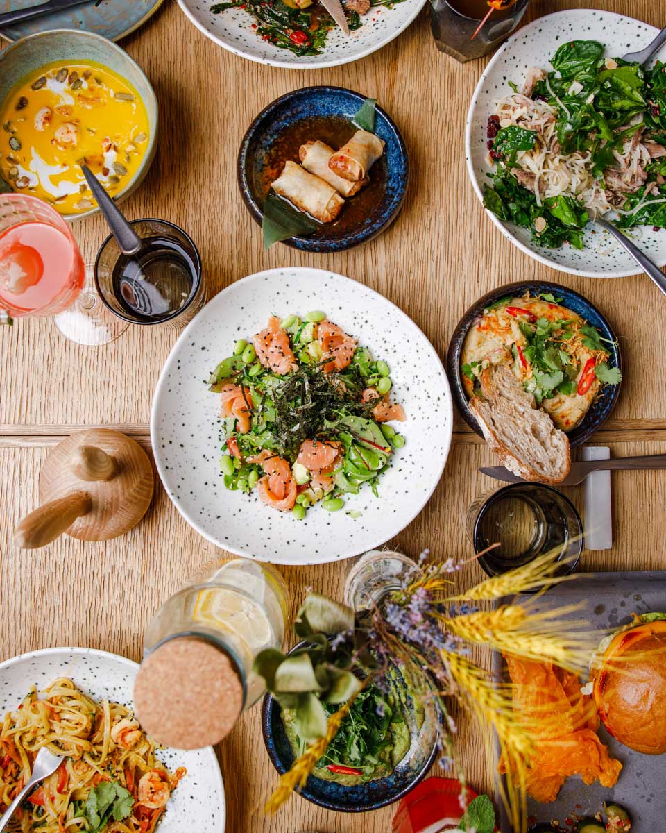 Food eaten on a dinner cruise in Saigon