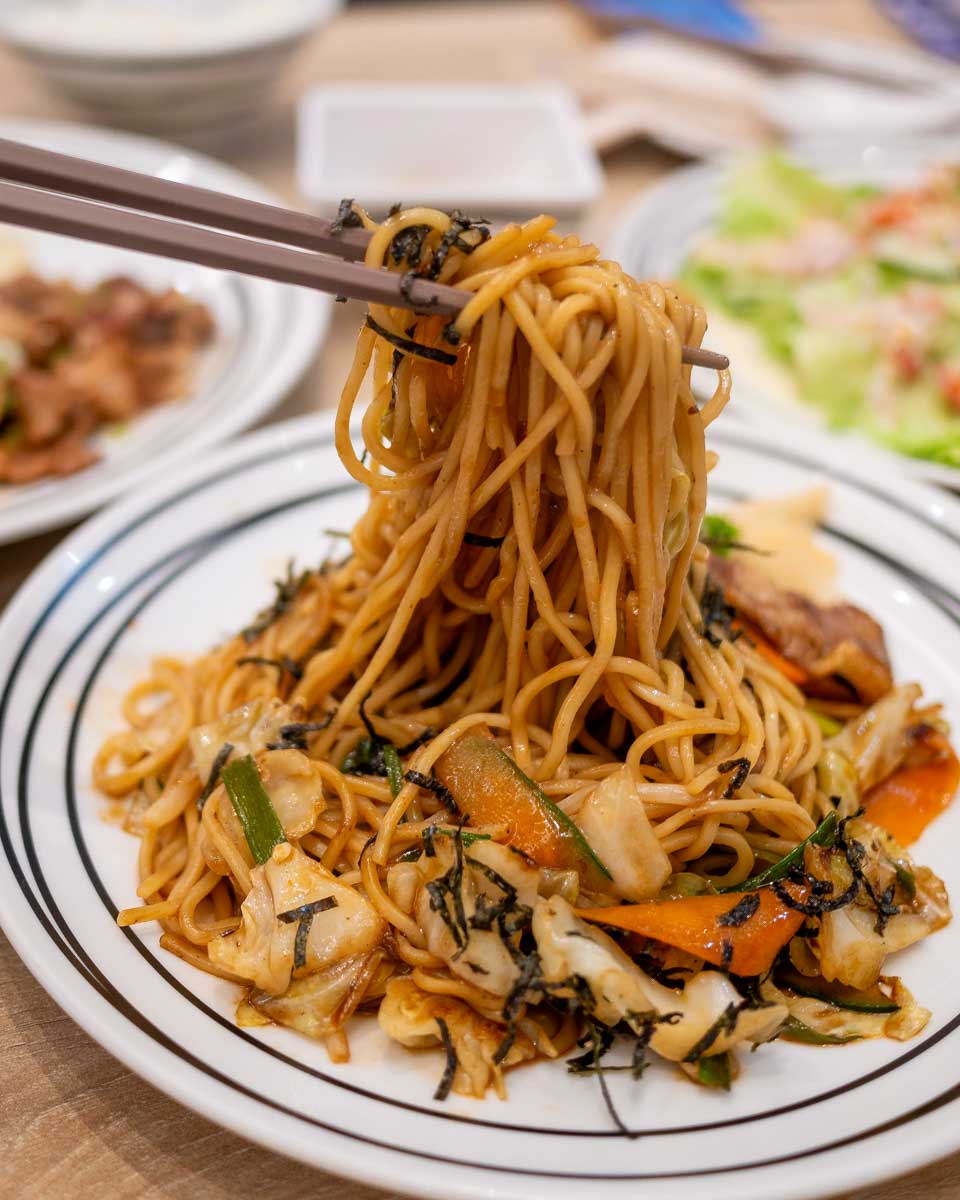 Noodles eaten on a food tour in Beijing China